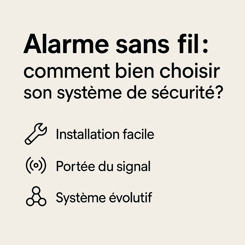 Alarme sans fil : comment bien choisir son système de sécurité ?