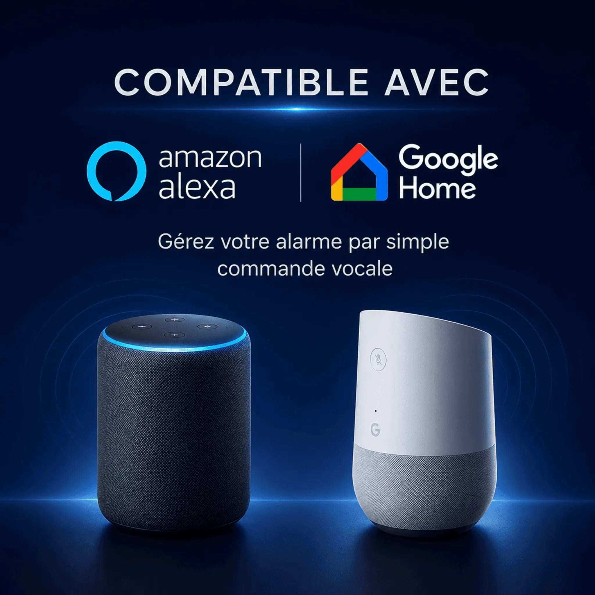 Compatibilité des alarmes Daewoo avec Amazon Alexa et Google Home