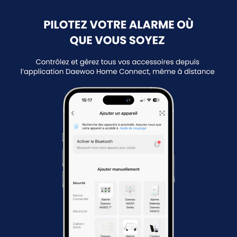 Alarme maison sans fil avec écran tactile 7'' AM350 livrée avec 1 caméra et 9 accessoires - Sans abonnement - Application gratuite