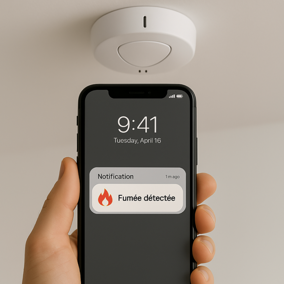 Détecteur de fumée WSD301 | Compatible Touch/Vigilia (AM30x)