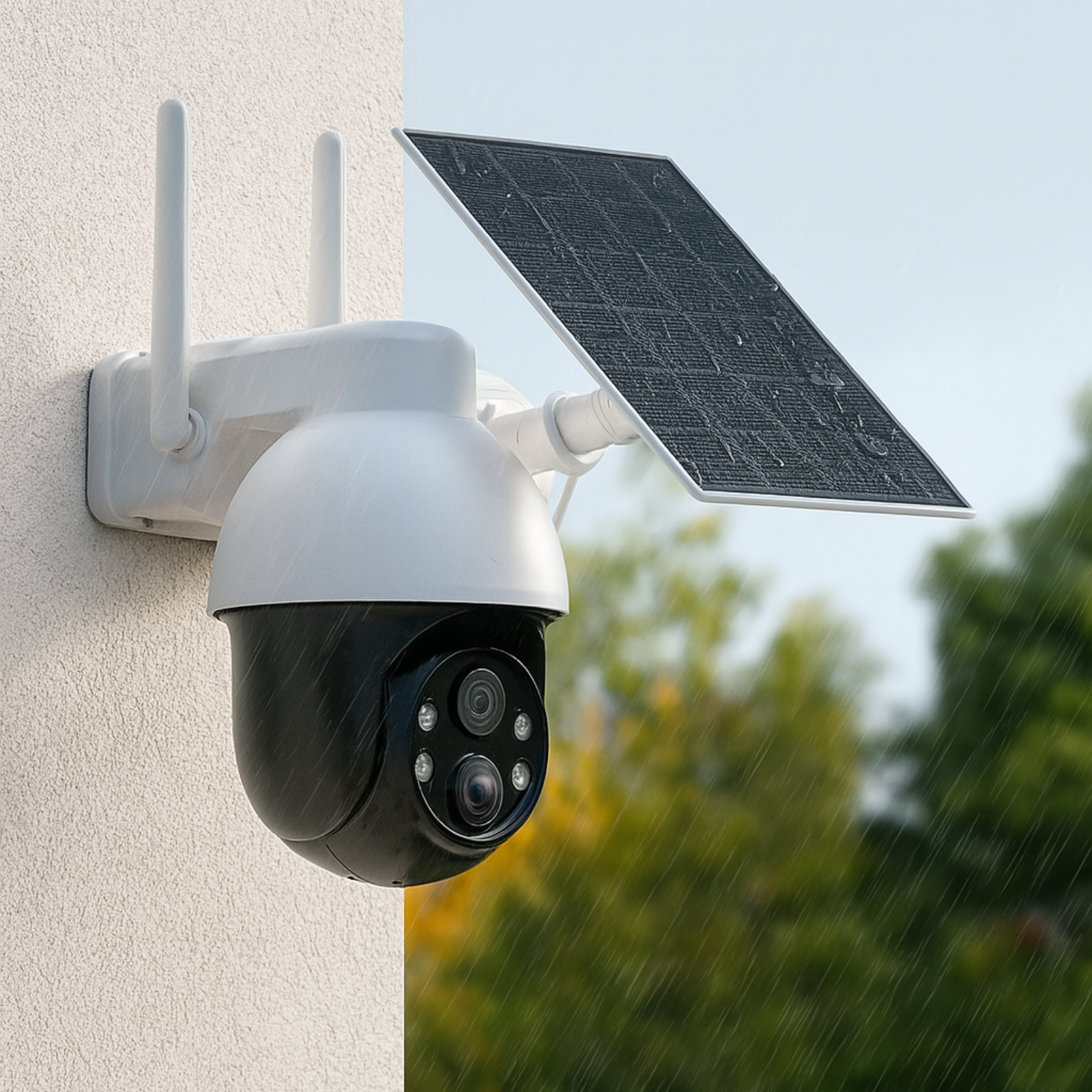 Caméra W512MW extérieure rotative 3MP | Avec panneau solaire