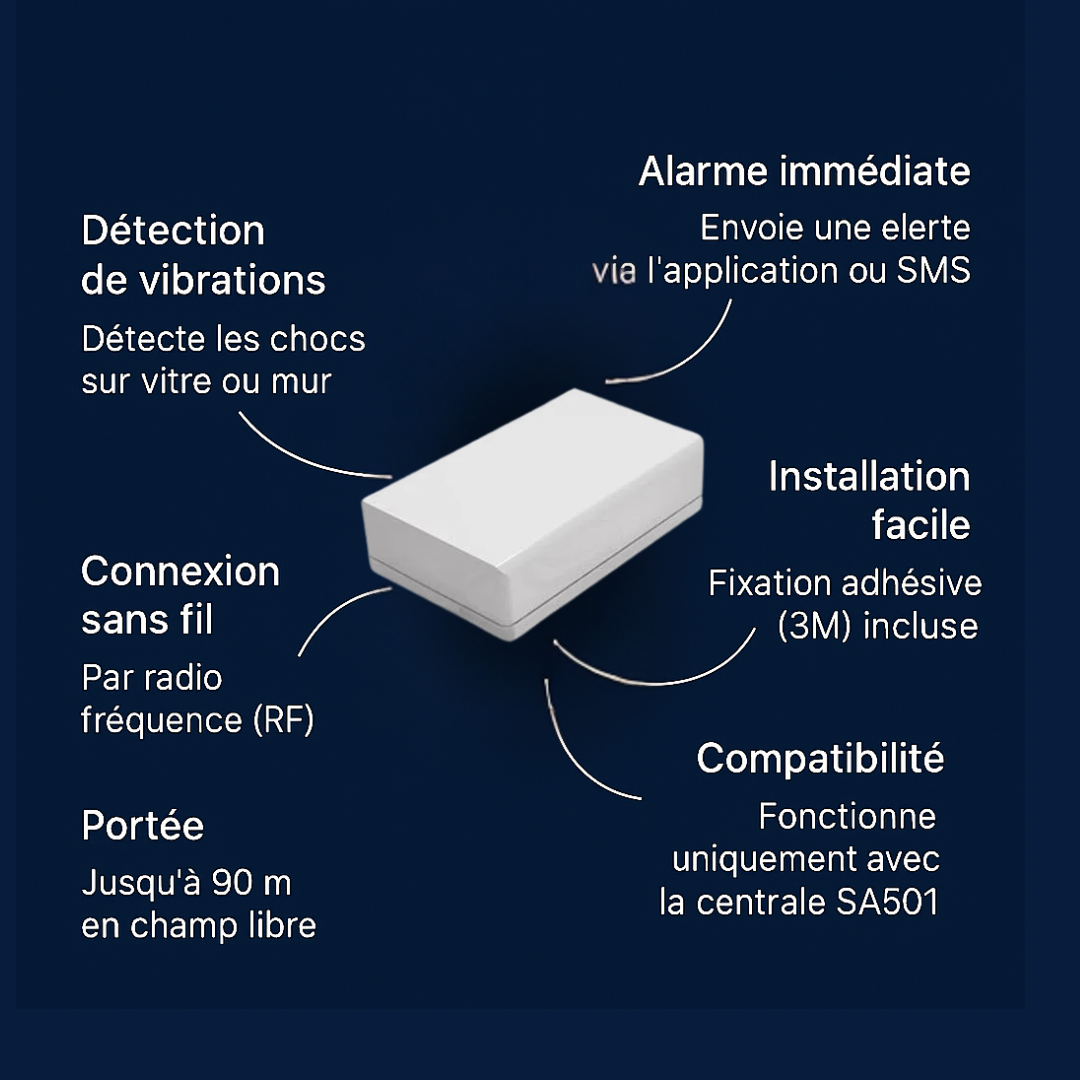 Détecteur de vibration | Compatible Key (SA501)
