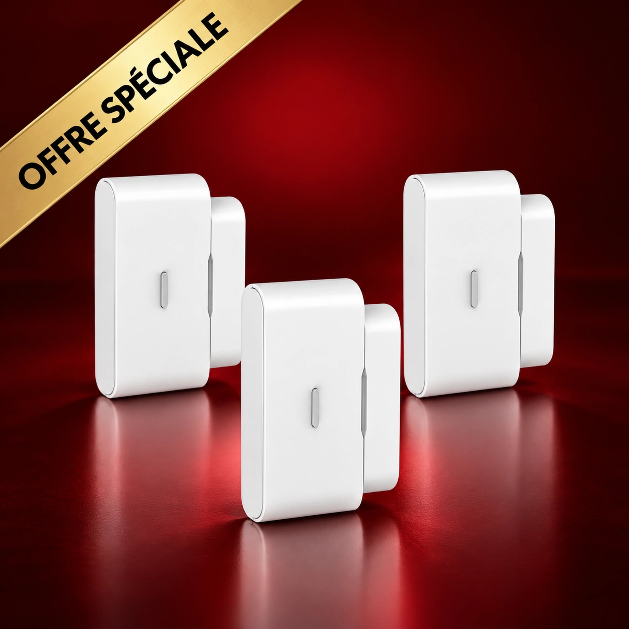 Pack de 3 contacteur d'ouverture / vibration 2 en 1 WDV301 Compatible Touch et Vigilia