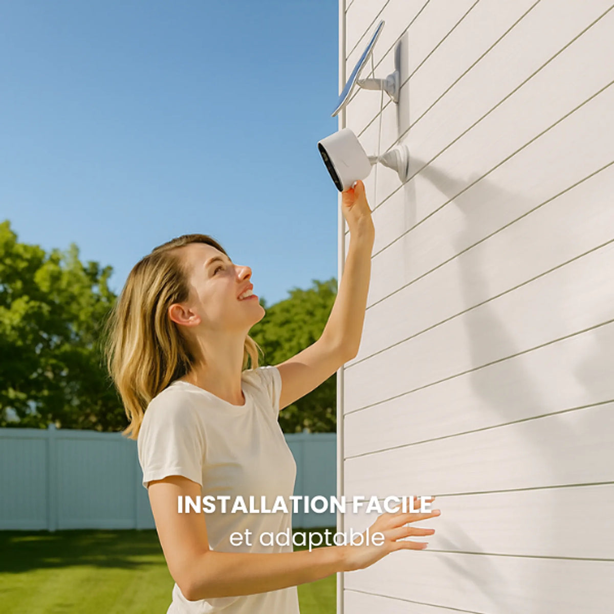 Installation facile de la caméra extérieure sans fil Daewoo W503