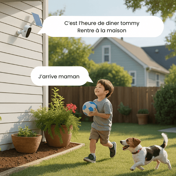 Daewoo | Caméra Extérieure Sans Fil W503 | Autonome & WiFi 1080p - Détection de mouvement - Vision nocturne couleur