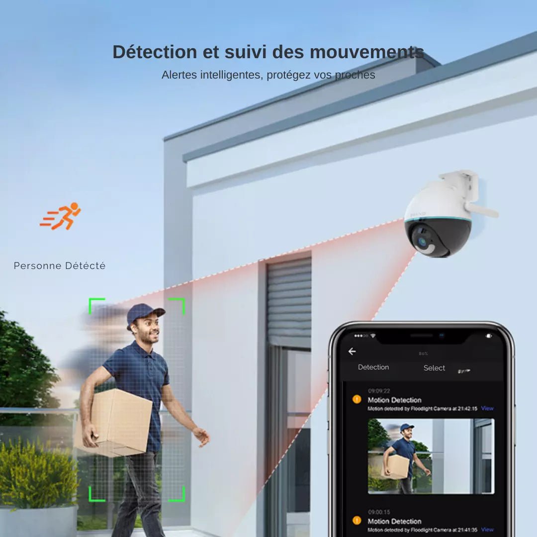 Caméra EP506 extérieure rotative filaire - 4MP - Daewoo Security