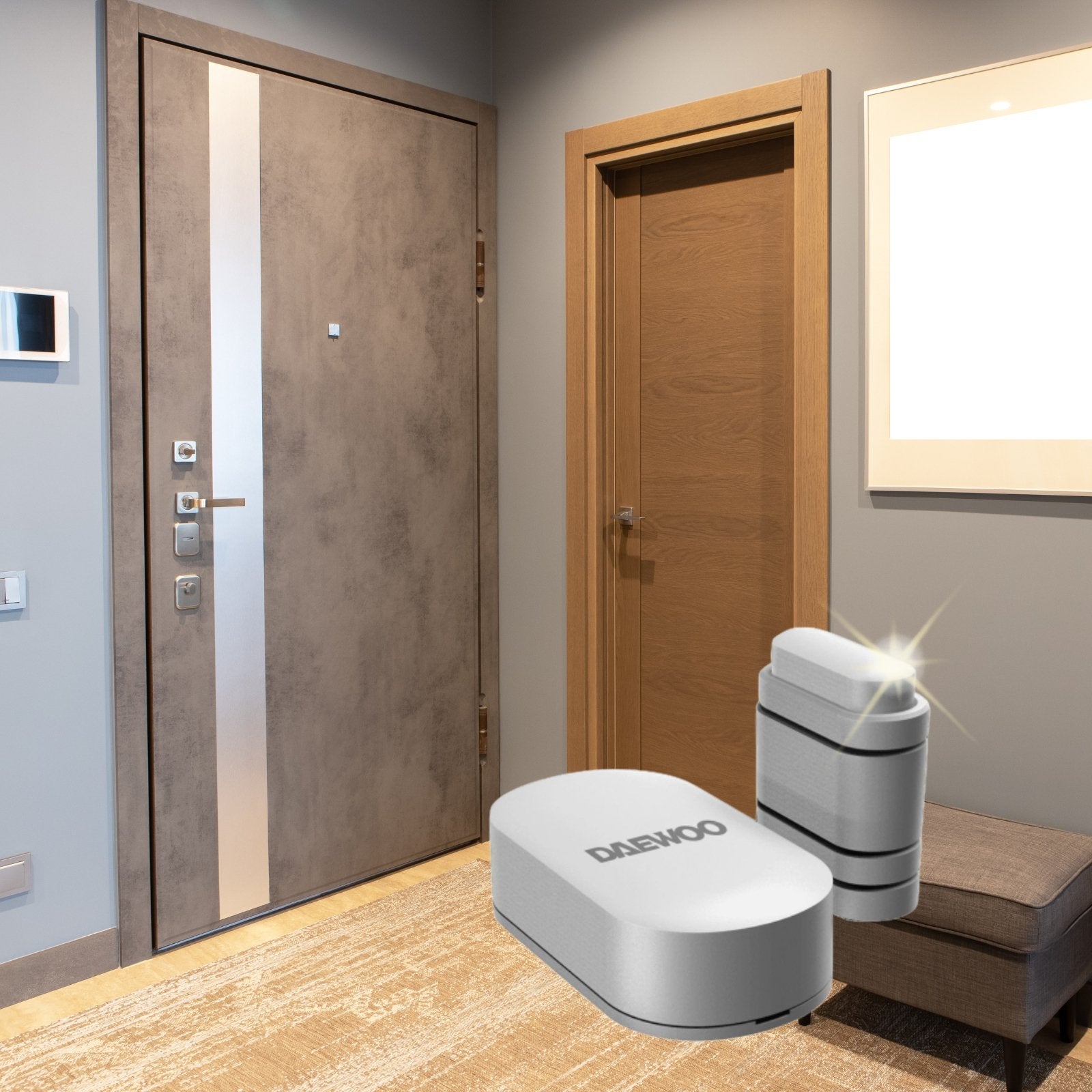 Contacteur de porte ZIGBEE - WDS502Z compatible avec la centrale PA501Z - Daewoo Security