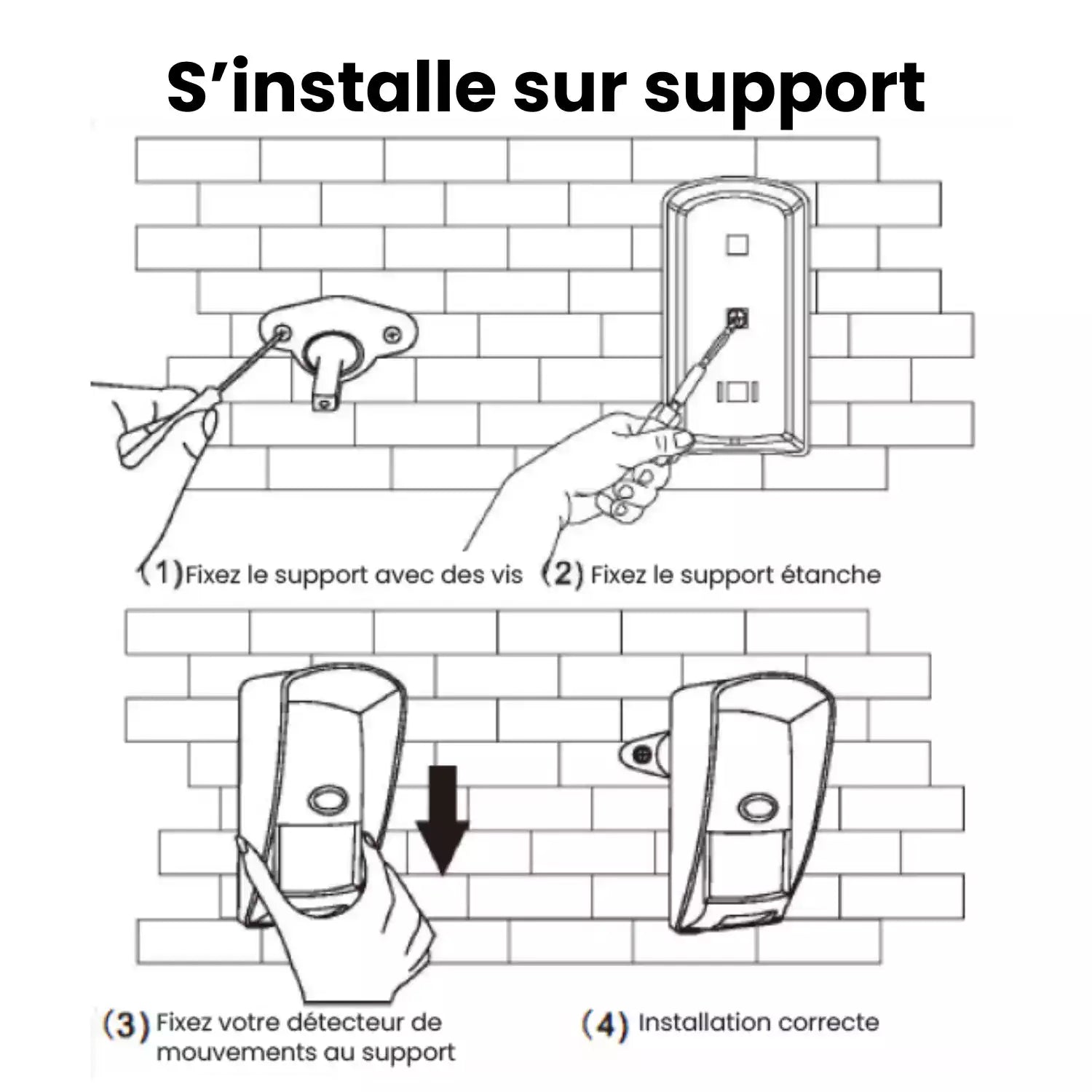 Détecteur de mouvement extérieur WMO301 - Compatible AM301 & AM302 - Daewoo Security
