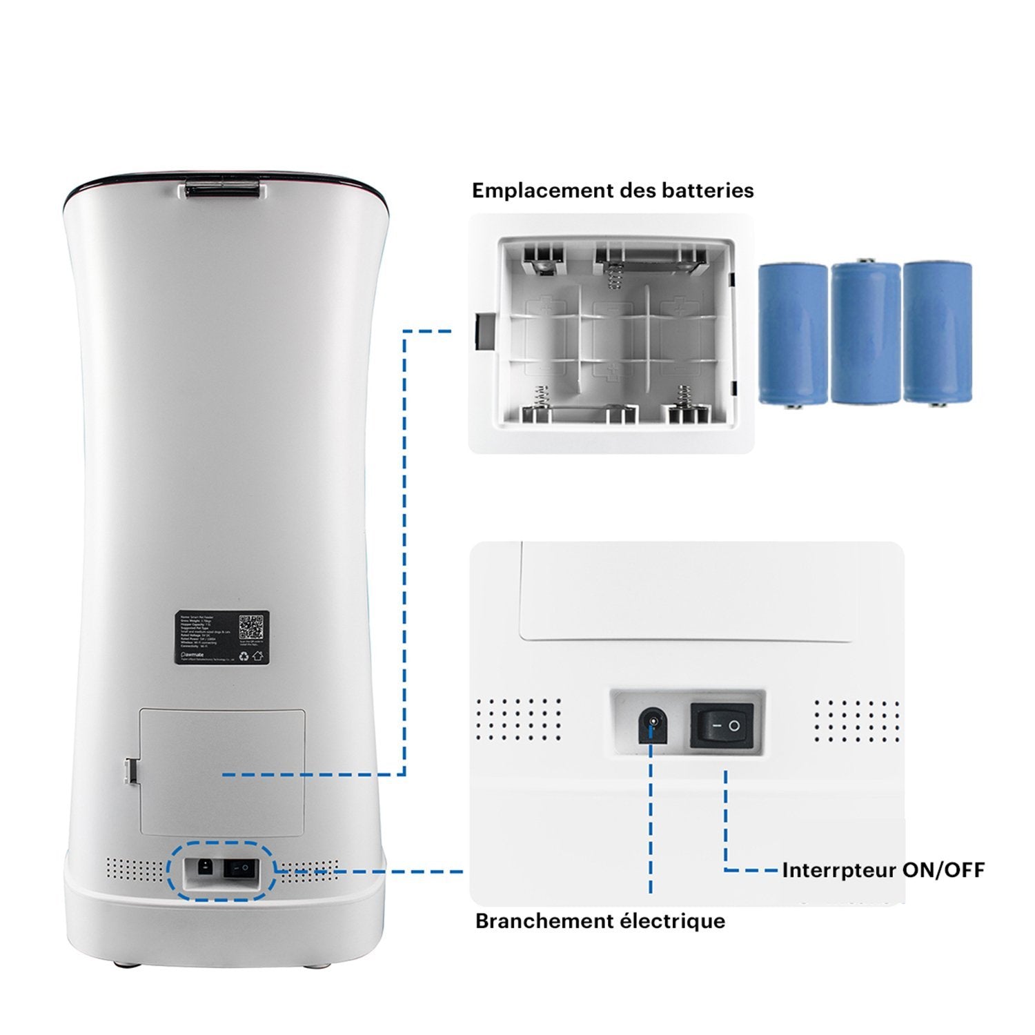 Distributeur de croquettes connecté avec caméra DAEWOO Nutrivision 501C - Daewoo Security