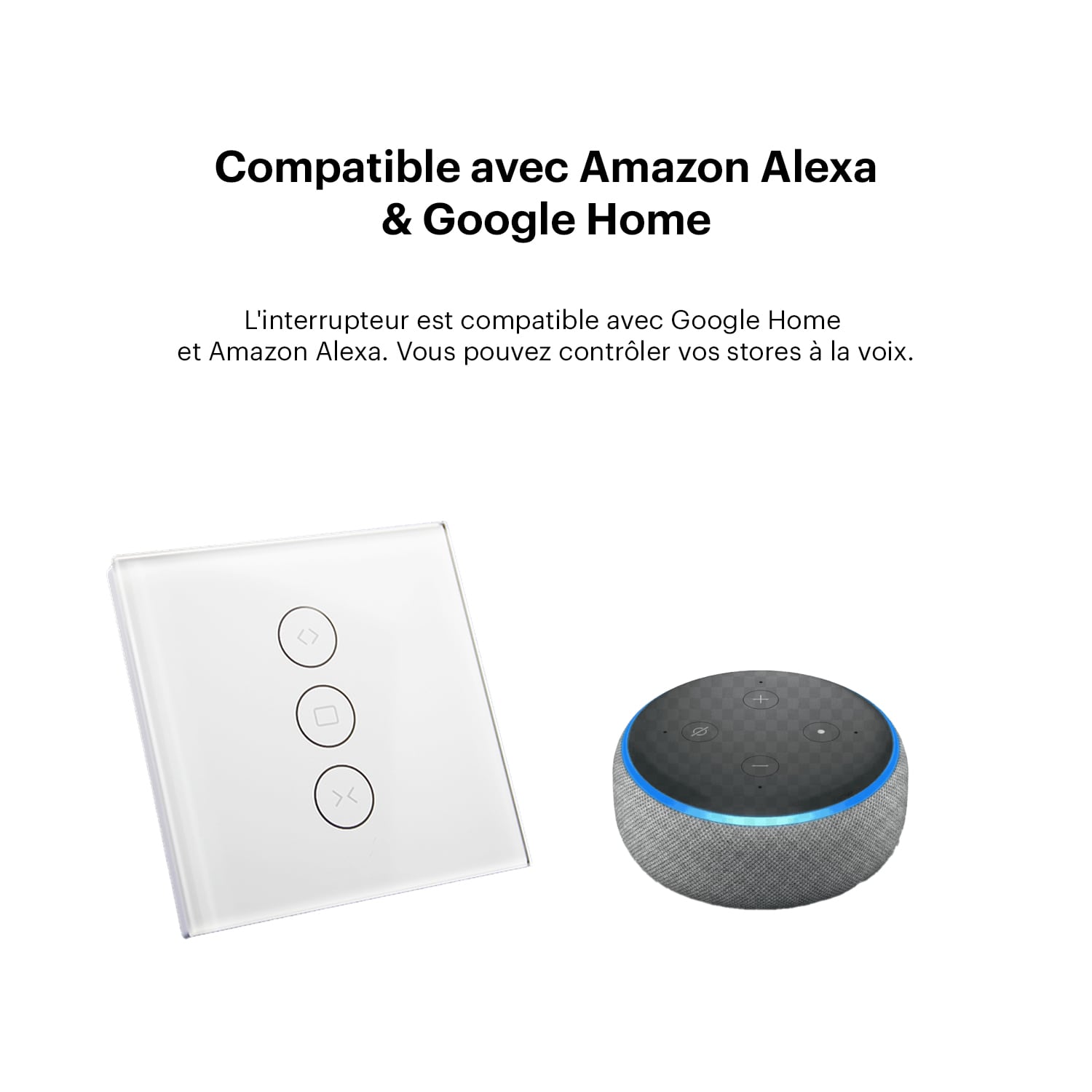 Interrupteur pour volet roulant IVR501W - Daewoo Security