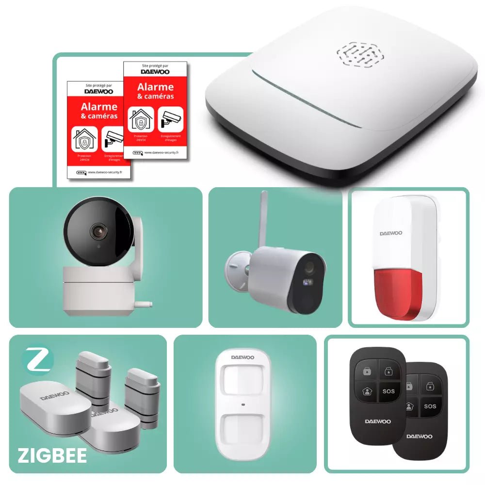 Pack PA520Z | Système d'alarme Full 4G & Zigbee - Daewoo Security