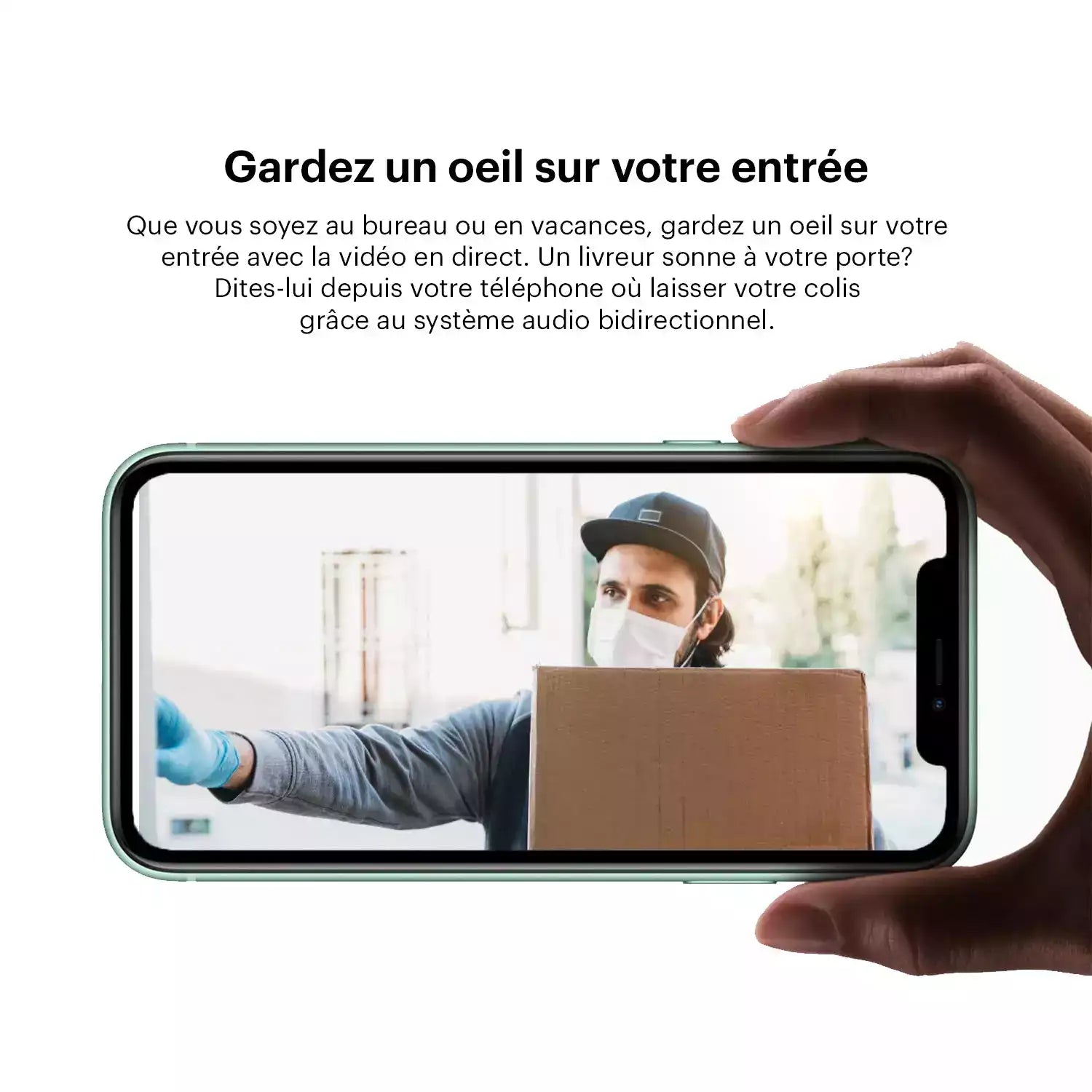 Visiophone avec sonnette intérieure DB502W - Daewoo Security