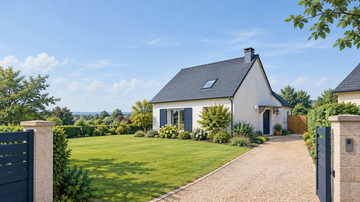 Maison avec jardin et détecteur extérieur près d’un accès