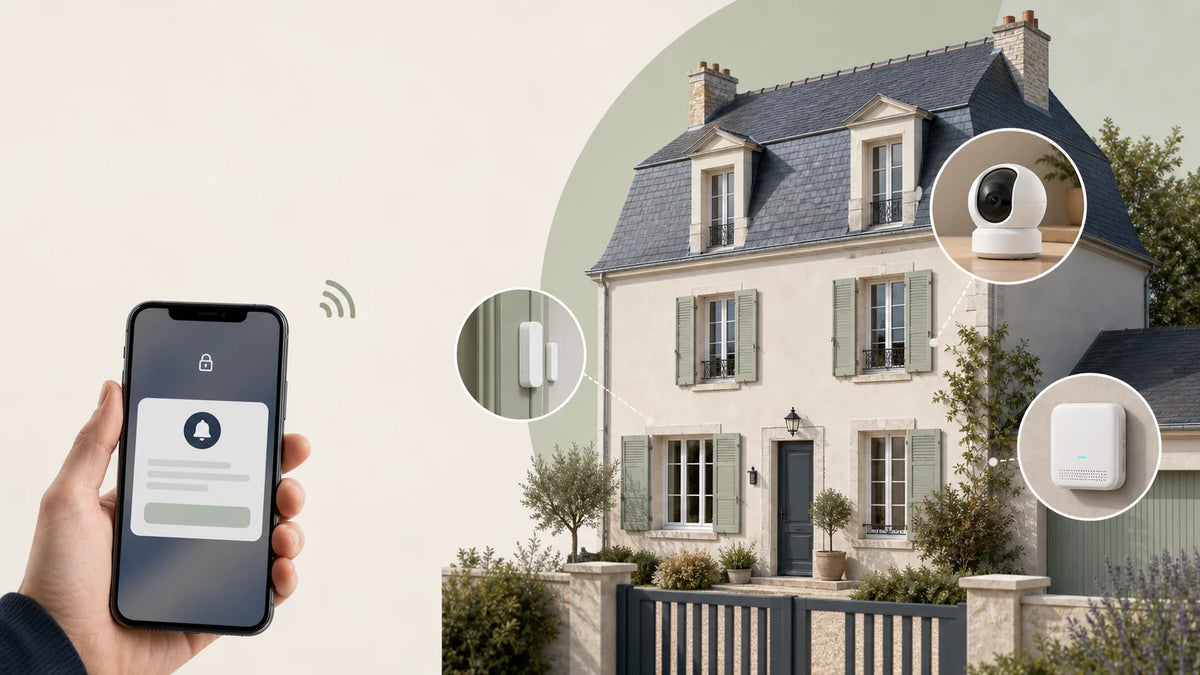 Maison équipée d’une solution de sécurité connectée