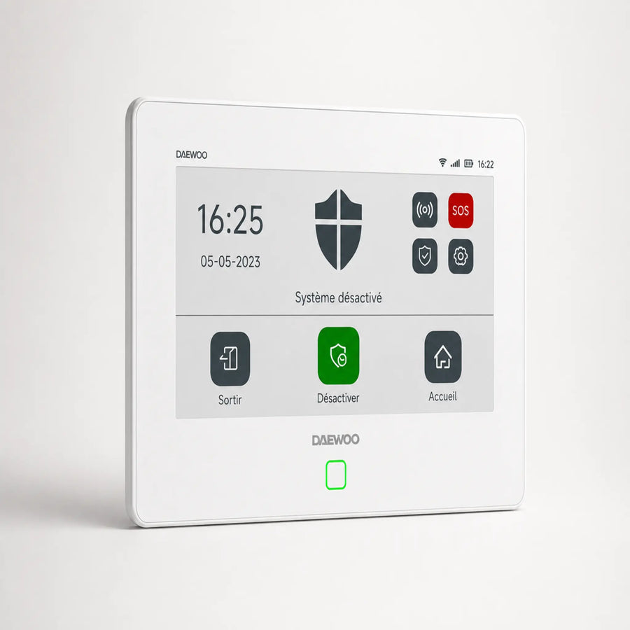 Centrale d'alarme Daewoo Touch XL AM302 avec écran tactile 7 pouces