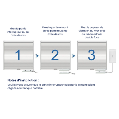 Contacteur de porte de garage WDG301 | Compatible Touch/Vigilia (AM30x)