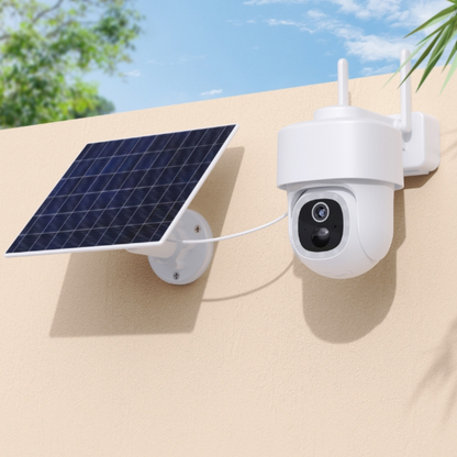 DESTOCKAGE | Caméra W511MW extérieure rotative 4MP avec panneau solaire