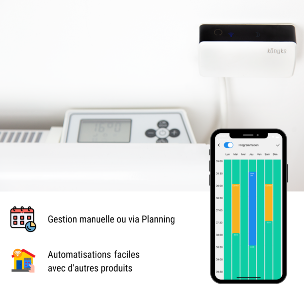 Contrôleur WIfi ECOSY pour radiateur électrique - Konyks