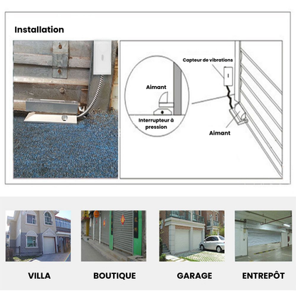 Contacteur de porte de garage WDG301 | Compatible Touch/Vigilia (AM30x)