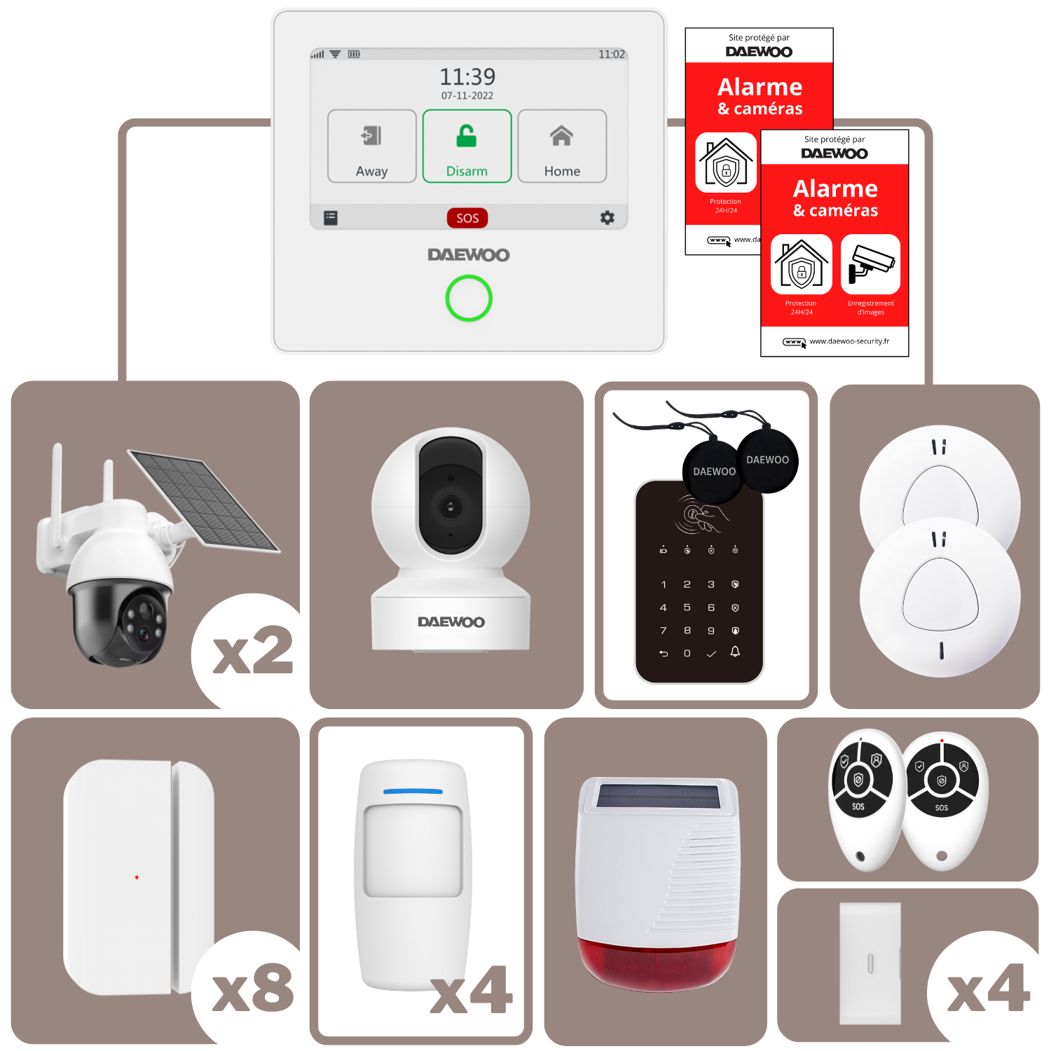 Smartguard | Centrale Tactile Wi-Fi/GSM 4G | Sans abonnement