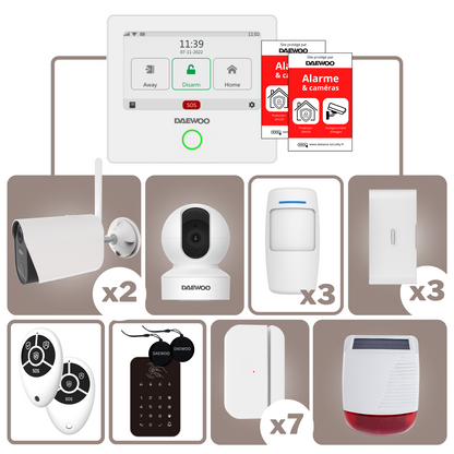 OptiProtect alarm pack | Daewoo Wifi / GSM 4G alarm