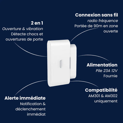Configurateur | Pack de 3 contacteur d'ouverture / vibration 2 en 1 WDV301
