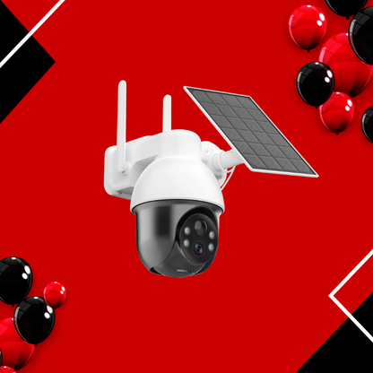 Caméra W512MW extérieure rotative 3MP | Avec panneau solaire