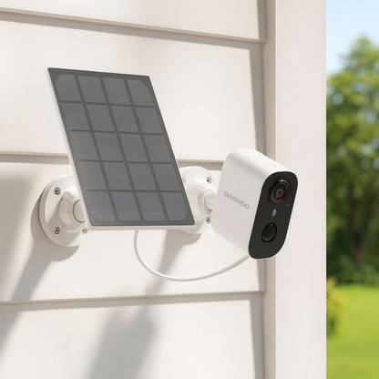 Caméra Daewoo W503 avec panneau solaire | autonome Haute Résolution - Wifi | 1080P