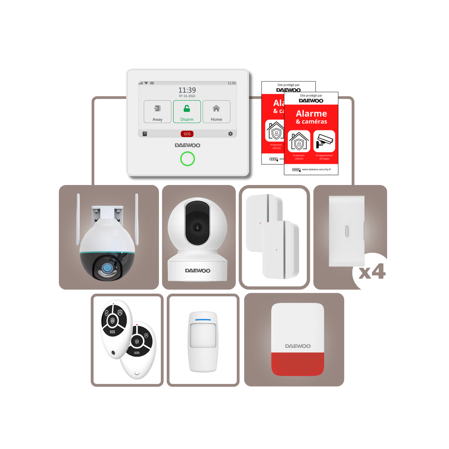 Smart Lock | Centrale Tactile Wi-Fi/GSM 4G | Sans abonnement
