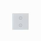 Interrupteur connecté Daewoo pour lumière, double zone, façade blanche