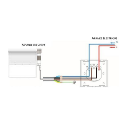 Interrupteur pour volet roulant IVR501W