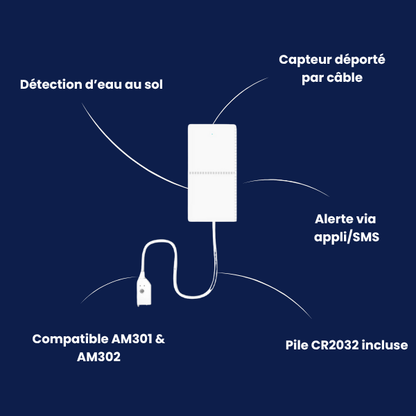 Détecteur de fuite d'eau | Compatible Touch (AM301/AM302)