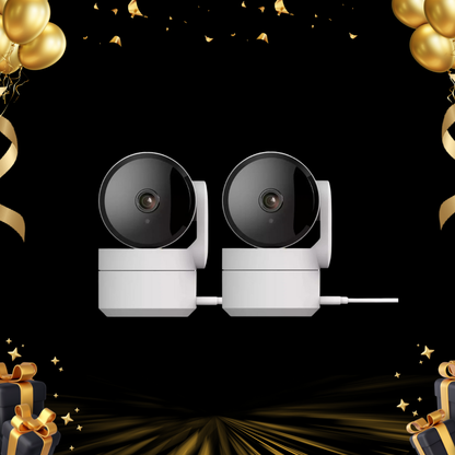 Pack de 2 caméras intérieures rotatives Daewoo IP506P - Wifi | Full HD | Vie Privée