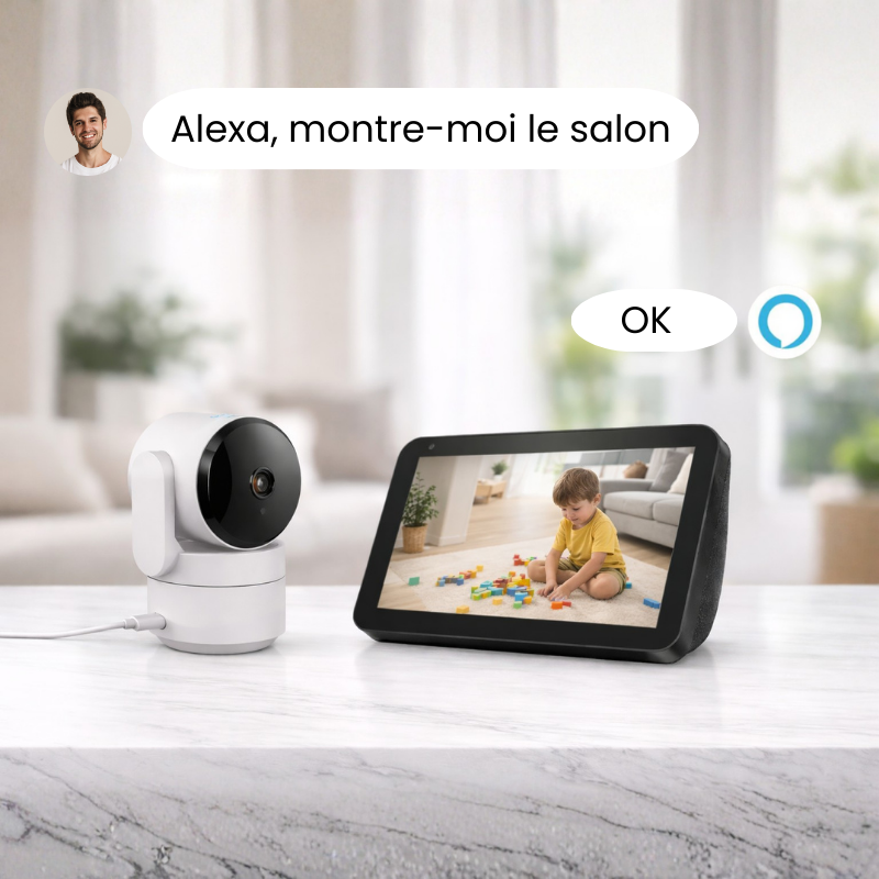 Caméra intérieure rotative Daewoo IP506P - Wifi | Full HD | Vie Privée