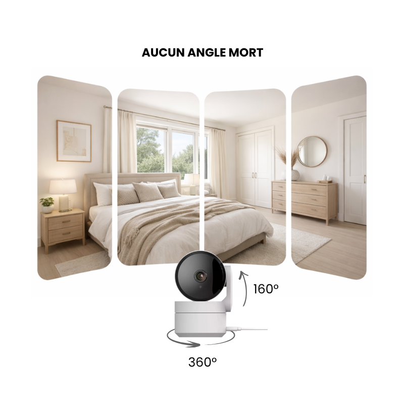 Caméra intérieure rotative Daewoo IP506P - Wifi | Full HD | Vie Privée