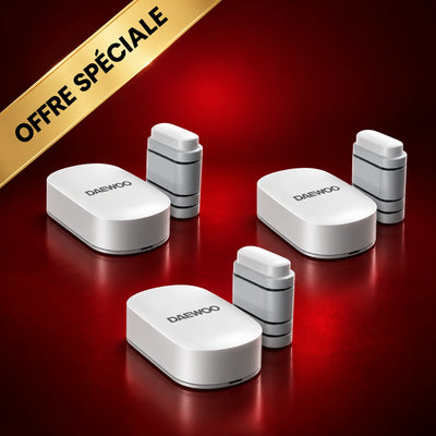 Pack de 3 contacteur de porte ZIGBEE WDS502Z Compatible avec la gamme Elite