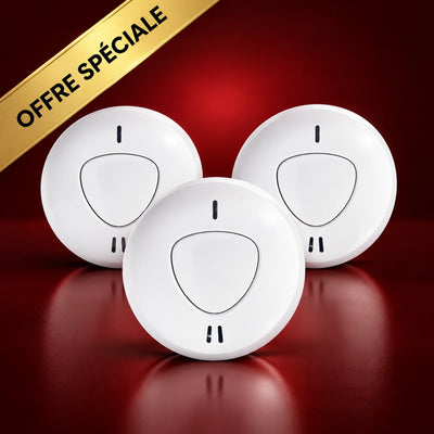 Pack de 3 détecteur de fumée WSD301 Compatible Gamme Touch et Vigilia