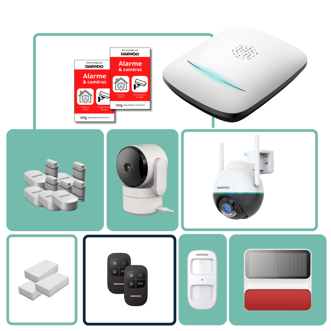 OFFRE EXCLUSIVE - Alarme sans fil GSM/4G+ ÉLITE - Compatible animaux - Sans abonnement