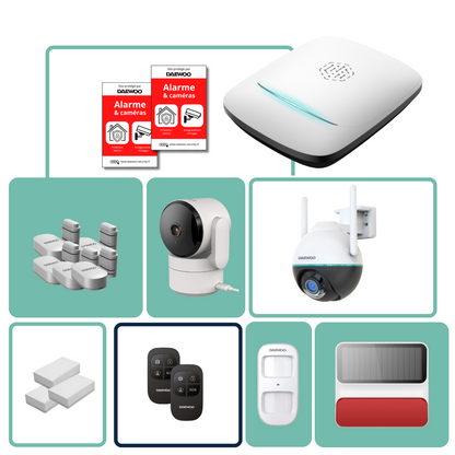 OFFRE EXCLUSIVE - Alarme sans fil GSM/4G+ ÉLITE - Compatible animaux - Sans abonnement