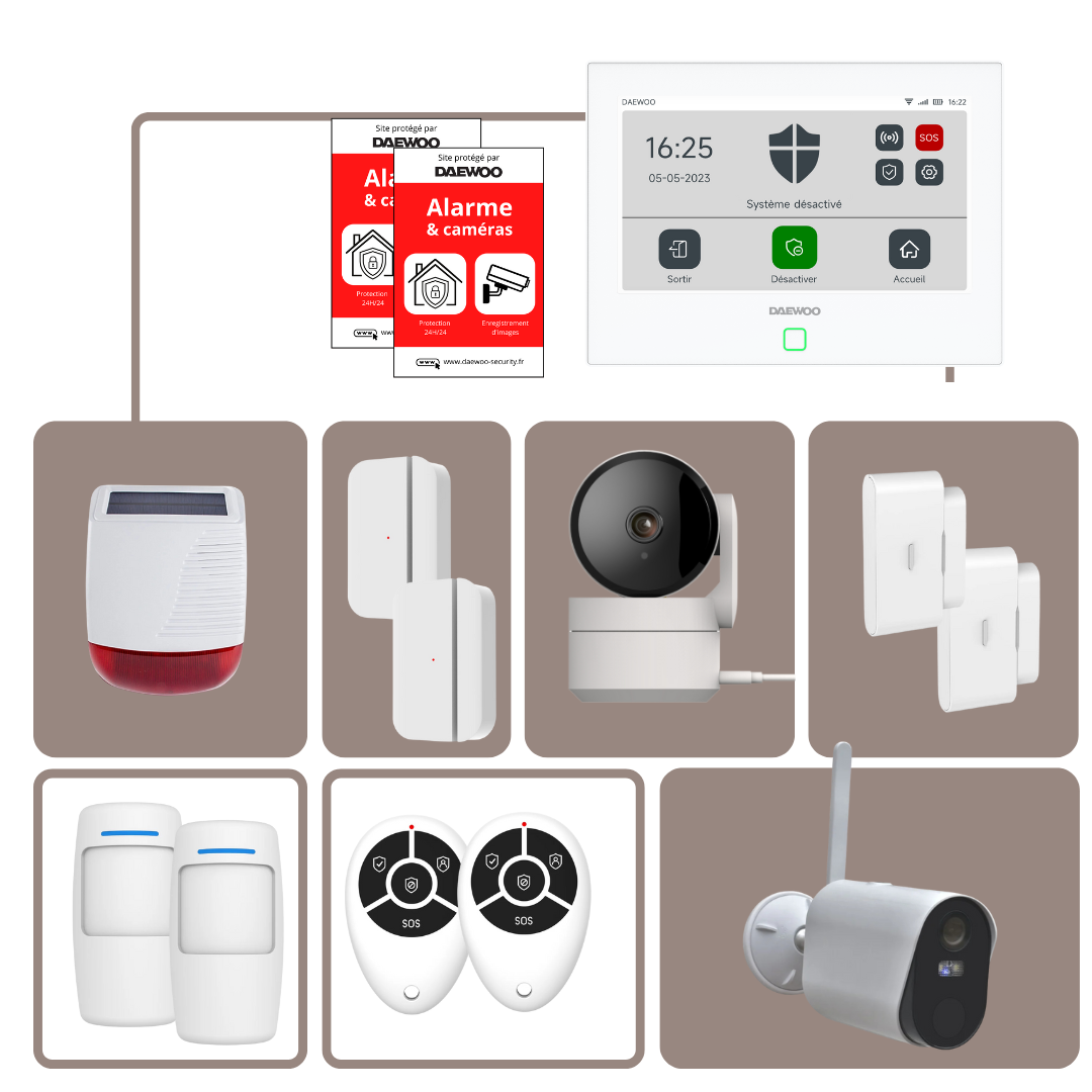 OFFRE FLASH – Alarme sans fil Gamme ''Touch'' - GSM/4G – Compatible animaux – Sans abonnement