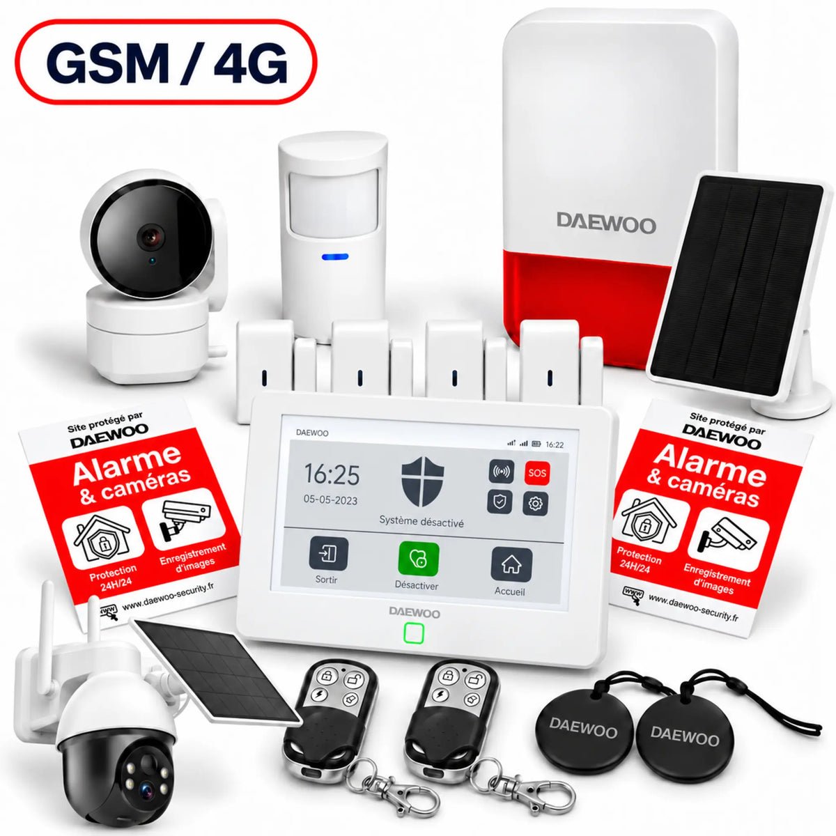Pack Sécurité Intégrale – Offre Spéciale Touch XL AM302 WIfi / 4G avec 2 caméras et sirène solaire (Copie) (Copie) (Copie)