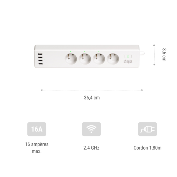 Multiprise connectée POLYCO - Konyks