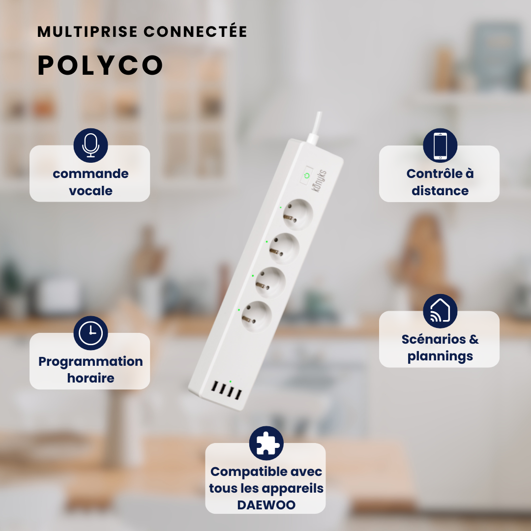 Multiprise connectée POLYCO - Konyks