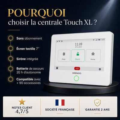 Centrale d'alarme Touch XL seule (AM302)