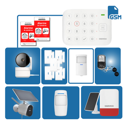 Daewoo • Wireless Home Alarm Sentinel Pack • GSM/4G System • Pet Friendly • Easy Installation • No Subscription • 24/7 Smart Protection