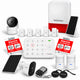 Pack alarme Daewoo Vigilia VIG503 avec caméra solaire extérieure et 11 accessoires