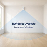 Zone de couverture du détecteur de mouvement WPS305
