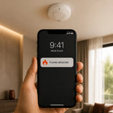 Notification de détection de fumée reçue sur smartphone