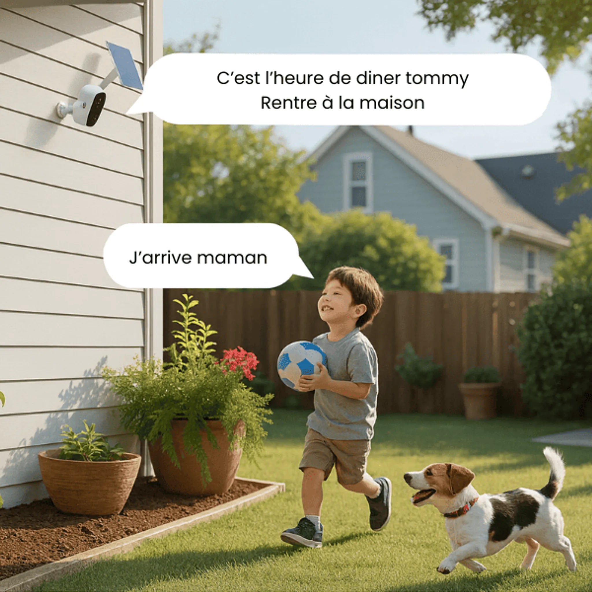 Caméra Daewoo W503 avec audio bidirectionnel pour communiquer à distance
