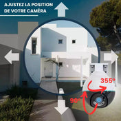 Rotation 355° et inclinaison 90° de la caméra Daewoo EP506